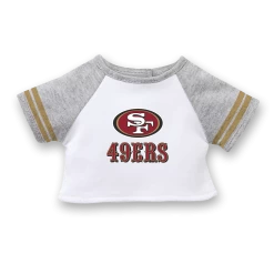 American Girl® X NFL San Francisco 49ers Fan Tee For 18-inch Dolls