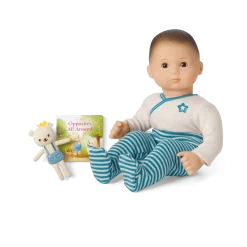 Bitty Baby® Doll #2 In Soft Blue + Bear Friend & Board Book