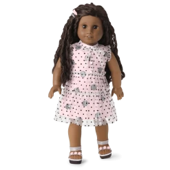 Darling Dots Dress For 18-inch Dolls