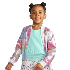 Sweet Street Bomber Jacket For Girls